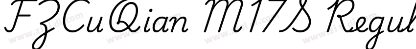 FZCuQian M17S Regula字体转换 FZCuQian M17S Regula字体转换